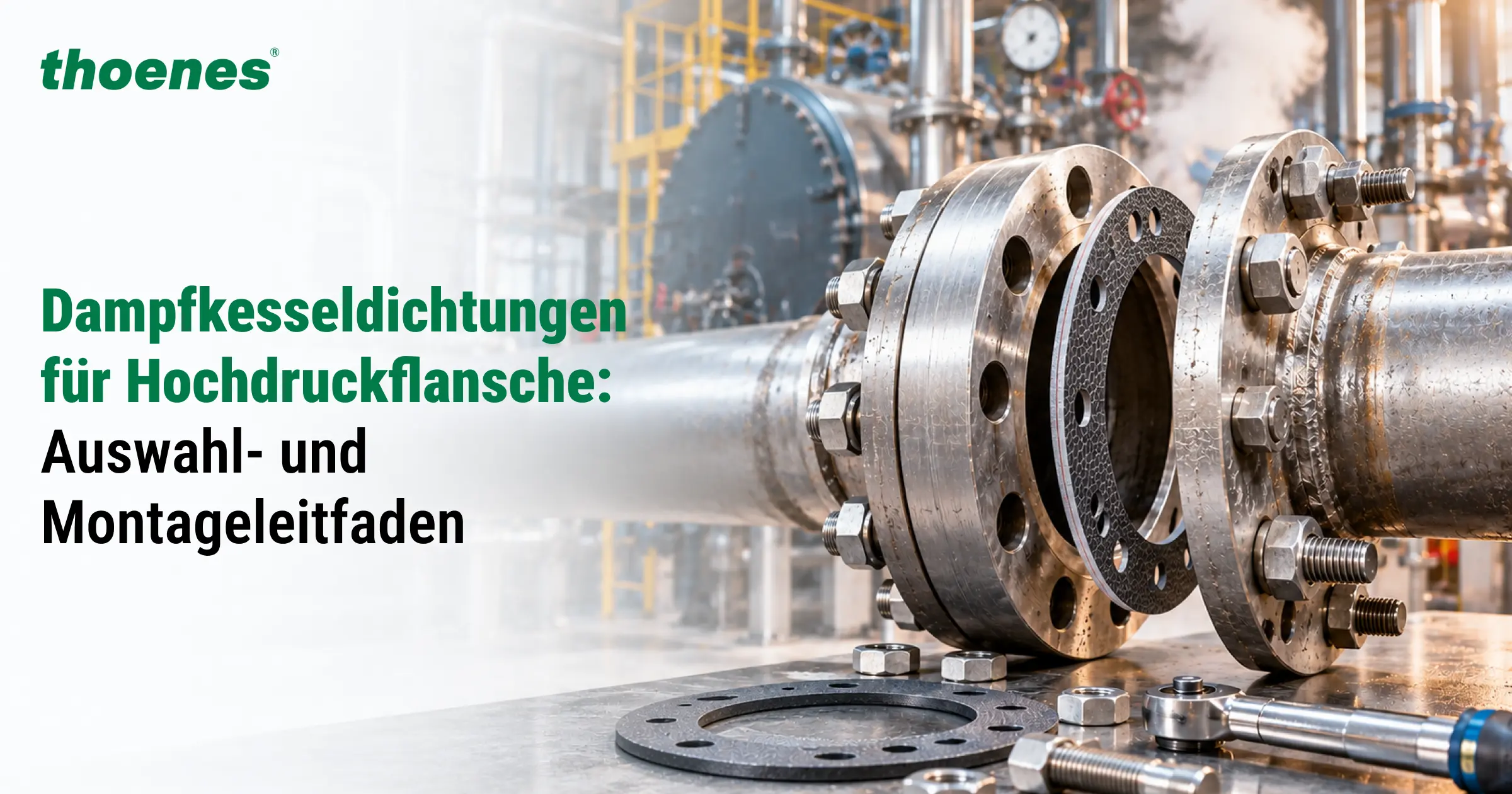 Dampfkesseldichtungen für Hochdruckflansche: Auswahl- und Montageleitfaden